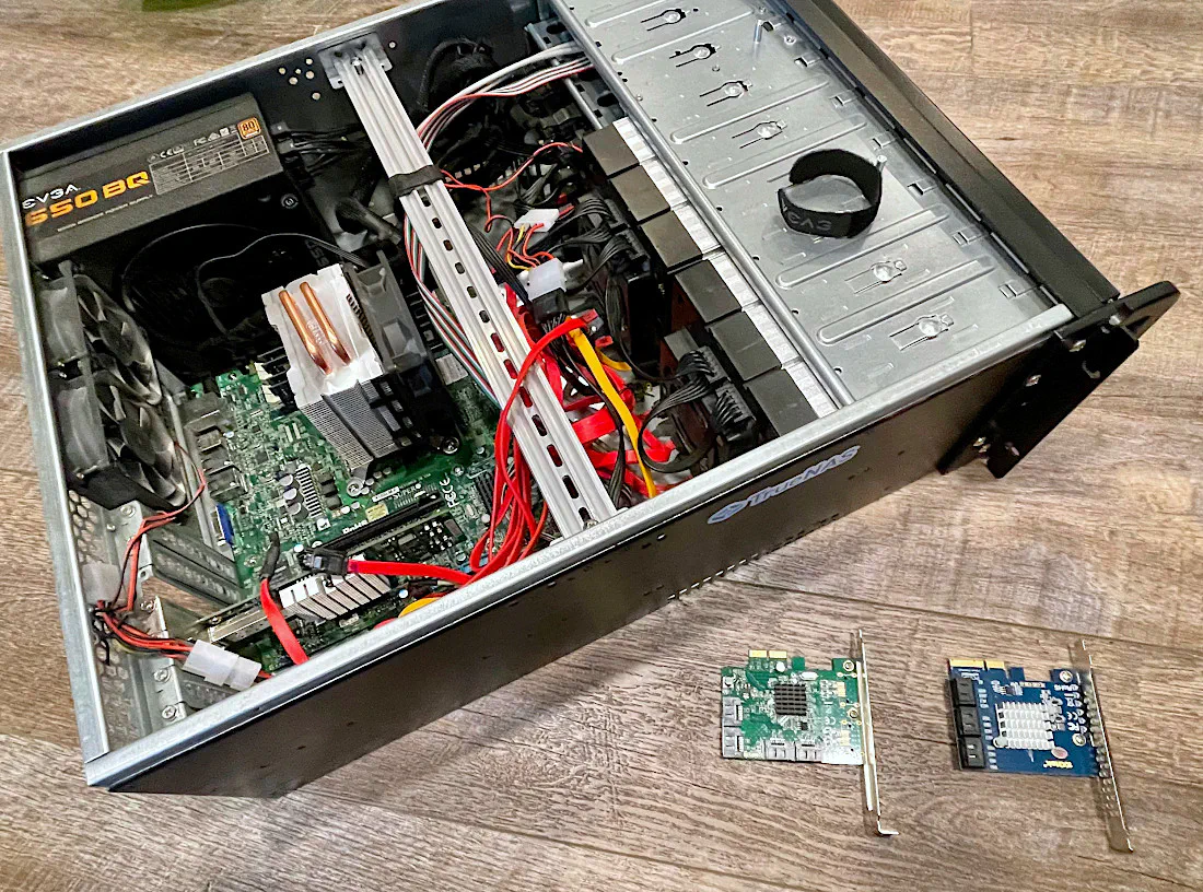 Before SATA Card Replacement